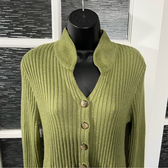 April Cornell Ribbed Button Front Midi Sweater/Dress - Picture 5 of 7